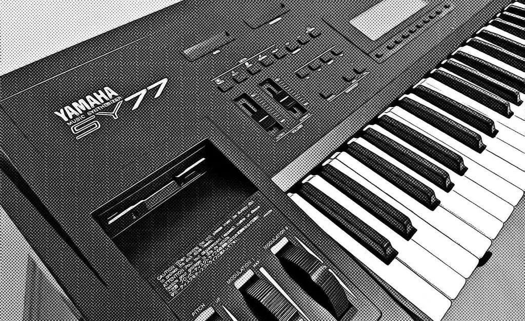 Discover the legendary sounds of the Yamaha SY77 synthesizer.