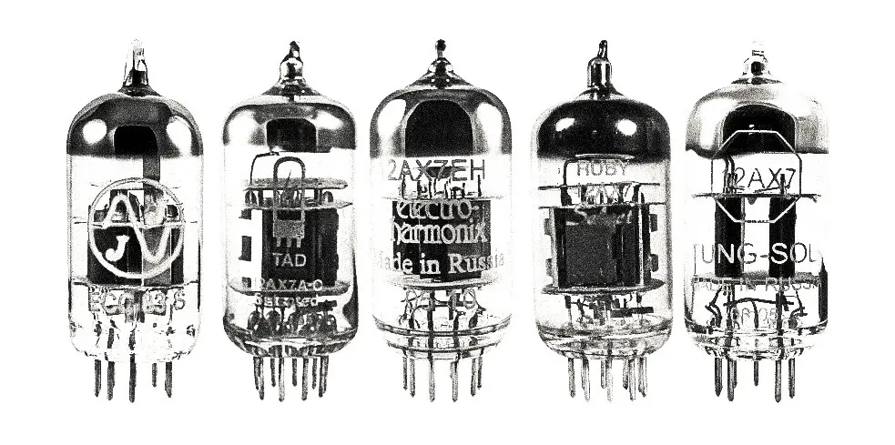 The 12AX7 vacuum tube is a type of preamp tube that is commonly used in guitar amplifiers, as well as in other audio equipment. It is a small, glass tube that contains a series of electrodes and a vacuum. When an electric current is applied to the tube, the electrons flow from one electrode to another, producing an amplified signal.