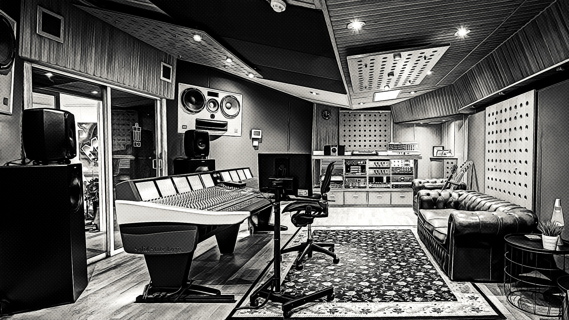 Eminem, Dr. Dre and Snoop Dogg Recording Studio Pic Sparks
