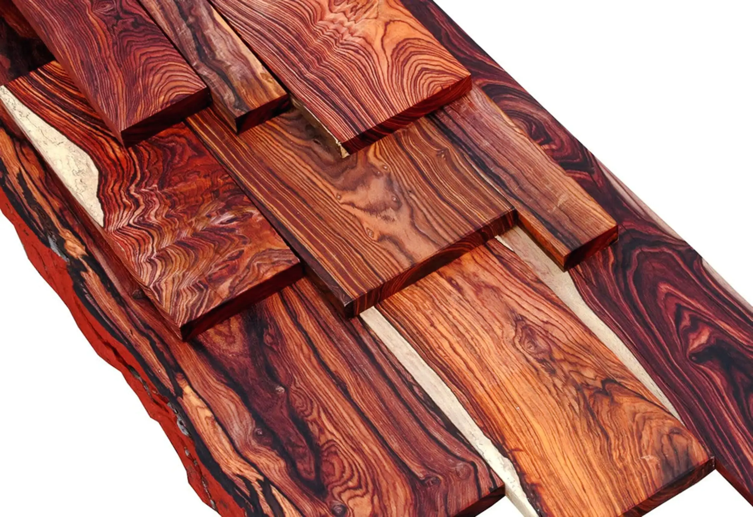 Known for its oiliness and high density, Cocobolo is a variety of rosewood that is often used in making musical instruments. Its natural resilience and unique tonal properties contribute to the creation of durable and high-quality instruments.
