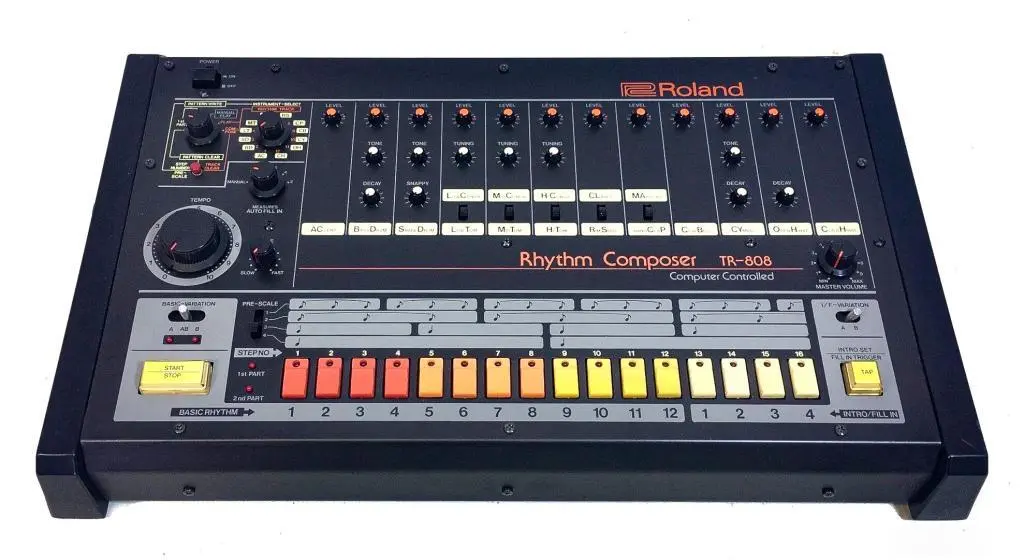 The Roland TR-808 is the legendary analog drum machine that revolutionized rhythmic possibilities in modern music.